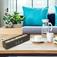 thumbnail image 4 of Wooden Tea Storage Box, Tea Bag Organizer, Wooden Tea Box with 5 Compartments Tea Storage Organizer, Tea Chest Organize Tea, Jewelry, Coffee Tea Bag Storage Box (White), 4 of 8