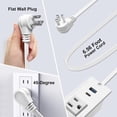 thumbnail image 4 of Tira de alimentación empotrada USB C de 4 hojas, estación de energía de computadora de carga rápida,, 4 of 6