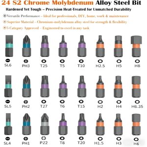 LABAKUI-24 in1 Magnetic Screwdriver Set Mini Precision Screwdriver Set