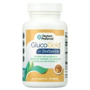 Doctors’ Preferred GlucoGold with Berberine - Supports Healthy Blood Sugar Levels - 500 MG (90 Tablets)