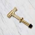 thumbnail image 3 of Ayna Decors Brass Contemporary Round Bottle P Trap 1 1/4, Basin Sink Waste Trap Drain Tube Kit Adjustable Height, Brushed Gold Finish, 3 Pack, 3 of 5