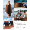 thumbnail image 5 of Orange Black Ombre Beach Towels Oversized Super Absorbent, Modern Gradient Abstract Art Lightweight Bath Towel Quick Dry Sets For Bathroom/Pool/Rv Camping/Beach Play/Gym Room/Picnic 30"x60", 5 of 8