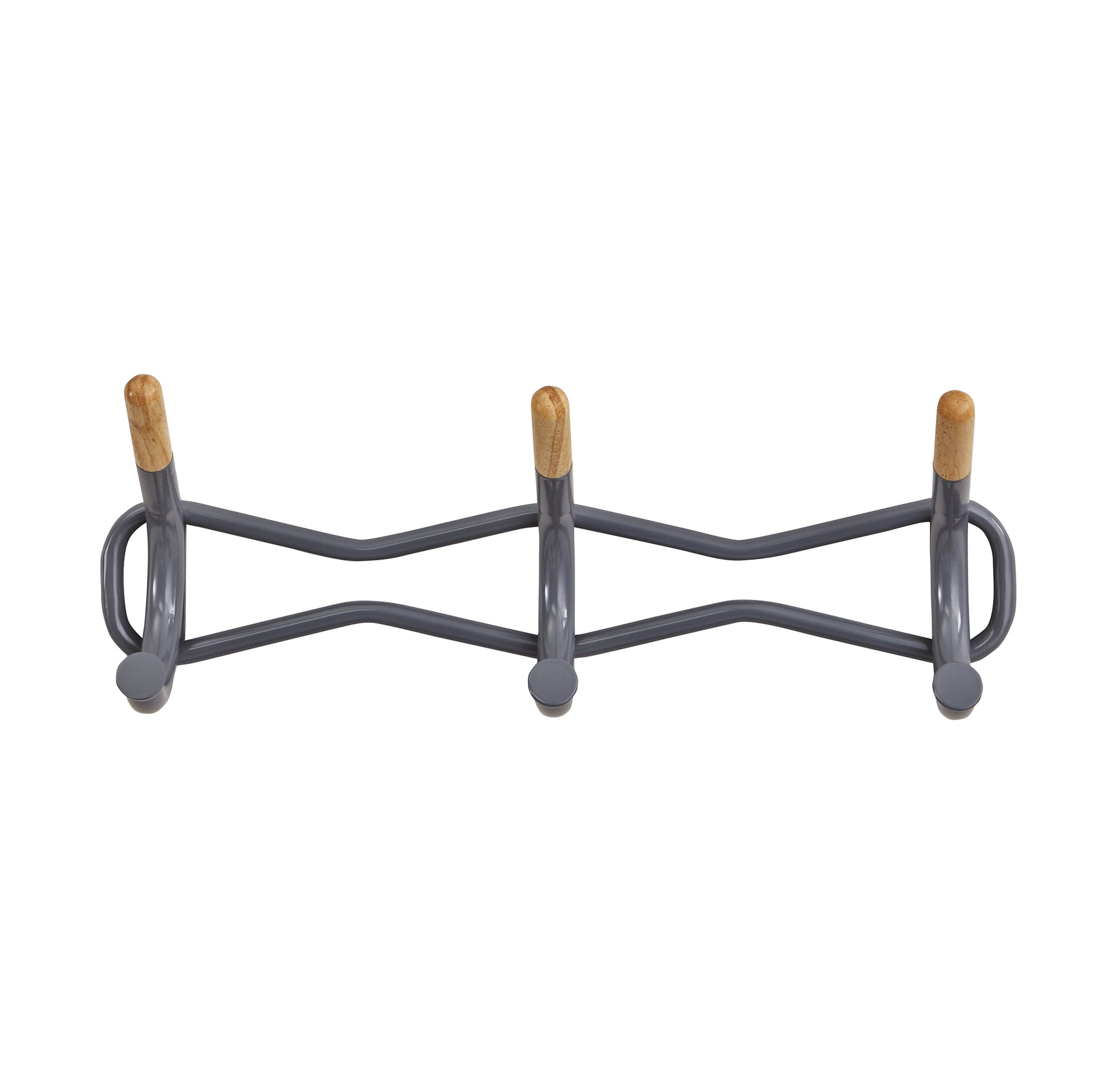 Family Coat Wall Rack, 3Hook, Cream