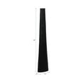 thumbnail image 3 of Modern Tall Metal Vase - Ribbed Aluminum Decorative Floor Vase for Home, Office, Bedroom & Living Room - 48" Black, 3 of 13
