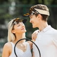 thumbnail image 7 of Daiia Honey Bee Pattern Sport Sun Visor Hats Visor Cap Adjustable Empty Top Baseball Cap Cotton Ball Caps for Women and Men, 7 of 7