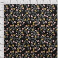 thumbnail image 3 of oneOone Polyester Lycra Black Fabric Flower & Leaves Watercolor Sewing Craft Projects Fabric Prints By Yard 56 Inch Wide, 3 of 4
