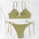 thumbnail image 5 of Trajes de baño para mujer, casuales y de moda, de color sólido, sin mangas, con abertura, para mujer, trajes de baño para mujer, trajes de baño para mujer, trajes de baño de moda playera para mujer, 5 of 8