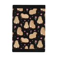 thumbnail image 3 of CHAQLIN Small Purse Cartoon Capybara with Floral & Heart Pattern Waterproof Kids Trifold Wallet for Sports, Polyester Lightweight Children's Wallet, 3 of 7