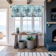 thumbnail image 6 of Window Valance for Kitchen,Ocean Beach Octopus Corals Rod Pocket Curtain Valances Short Curtains Drapes Panel,Vintage Marine Life Seaweed Window Treatment Topper for Living Room Bathroom Bedroom Home, 6 of 9