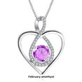thumbnail image 5 of APIPEE Women Eternal Heart S925 Sterling Silver Double Layer Necklace Pendant Clavicle Chain, 5 of 7