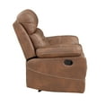 thumbnail image 4 of Steve Silver Rudger Microsuede Manual Recliner, Chestnut Brown, 4 of 7