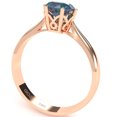 thumbnail image 3 of Crown Setting Lab-Created Alexandrite Engagement Ring In 14k Rose Gold, 3 of 6