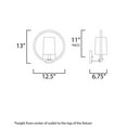 thumbnail image 5 of Maxim Lighting - One Light Semi-Flush Mount - Semi-Flush Mount - Meridian-1, 5 of 5
