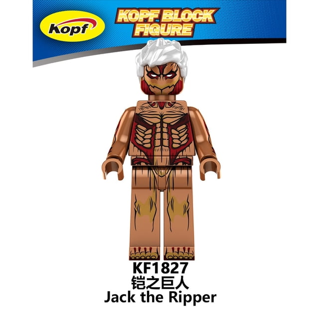 Motosierra Man Lego Attack on Titan Jujutsu Kaisen Minifigures Bloques De Construcción Denji/Eren/Mikasa/Yuji Figuras Juguetes