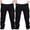 Black, variant on Bnwani Toddler Girls Pants Sports Casual Stretch Elastic Waist Joggers Solid with Multiple Pockets Pant Beige 2 Pack