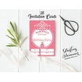 thumbnail image 3 of Darling Souvenir Pink Birthday Invitation Card Printable Fill or Write In Blank Invites Party Supplies Pack Of 28 5 x 7 Inches, 3 of 5