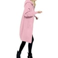 thumbnail image 4 of snilers Womens Zip Up Hoodies Y2k Long Oversized Sweatshirt Fall Jacket Casual Drawstring Fleece Hooded Coat with Pockets S-5XL, 4 of 9