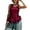 Red, variant on Summer Tank Tops For Women Sleeveless Ruffle Casual Knit Crew Neck Flowy Hemline Layering Undershirt Ribbed Stretch Comfort Breathable Summer Womens Camisole Tank Tops Navy