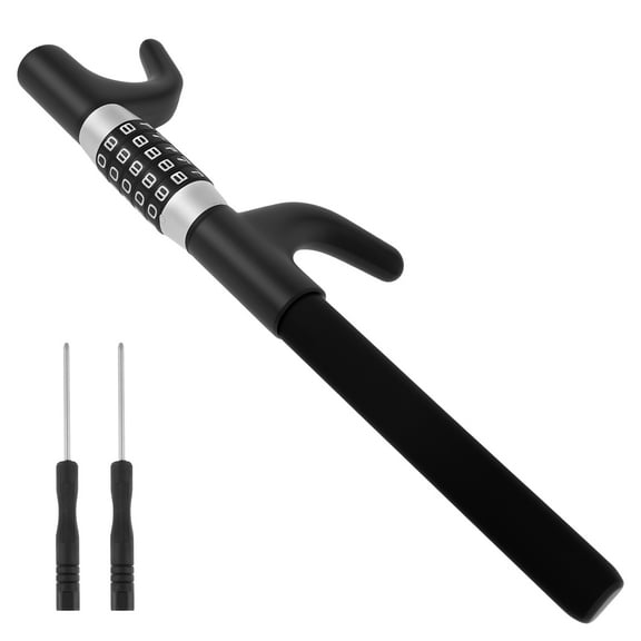 AEVXKHI Car Steering Wheel Lock, Retractable Steering Wheel Combination Lock, Universal Anti Theft Device for Truck RV SUV Vehicle