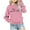 Pink, variant on Elainilye Fashion Girls Crewneck Oversized Sweatshirt Kids Long Sleeve Pullover Tops Baby Sweatshirt Sizes 1-12Y,Green