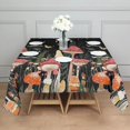 thumbnail image 3 of Red Mushroom Butterfly Black Pattern Square Tablecloth,Waterproof Square Table Cover,Wipeable Spillproof Washable Table Cover for Home Kitchen Party Decor 42"X42"(107x107cm), 3 of 6