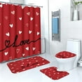 thumbnail image 4 of YZEGDCH Bathroom Shower Curtain Set, Thick Fabric Shower Curtains for Bathroom, Gift for Friends, 4 of 9