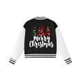 thumbnail image 5 of Staki Cool Jackets for Girls Kids Christmas Jacket Girls Baseball Jacket Boys Fall Outwear(Black,11-12 Years), 5 of 7