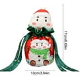 thumbnail image 3 of xihome Bolsa de regalo navideña de terciopelo con cordn y lazo, 20 x 37 cm. Caja de embalaje reutilizable para fiestas navideñas., 3 of 6