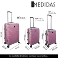 thumbnail image 3 of Set 3 Maletas De Viaje Jony Ruedas 360 25 Kg 19 kg 10 kg Carry On Cabina De Mano Avión, 3 of 4