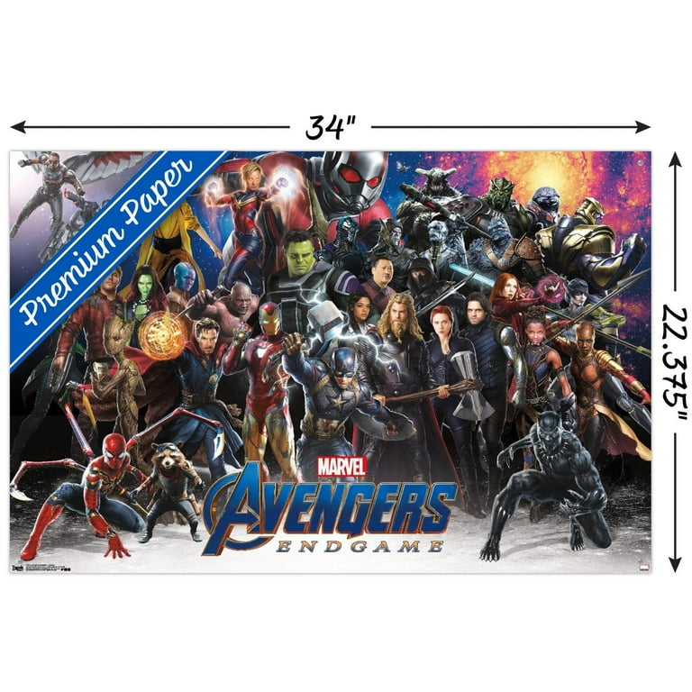 Marvel Cinematic Universe - Avengers - Endgame - Lineup Wall