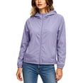 thumbnail image 5 of Jackets for Women Lightweight Hooded Sun Protection Jacket Summer Fashion Long Sleeves Solid Color Zipper Sunscreen Jacket with Pockets, 5 of 8
