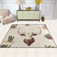 thumbnail image 2 of Yayeee Area Rugs for Living Room 5.2'x4' Indoor Non Slip Washable Bedroom Carpet, Cowboy Pattern, 2 of 5
