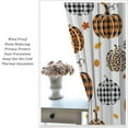 thumbnail image 6 of Fall Curtains Pumpkin Autumn Farmhouse Autumn Maple Leaves Harvest Thanksgiving Decorations for Home, Sunflower,Rod Pocket Drapes for Bedroom Living Room 84 in x 84 in Blackout, 6 of 6