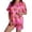 C-Pink77, variant on DHFJKG Pajama Sets For Women Thanksgiving Halloween Pajamas Turkey Pumpkin Print Short Sleeve Sleepwear