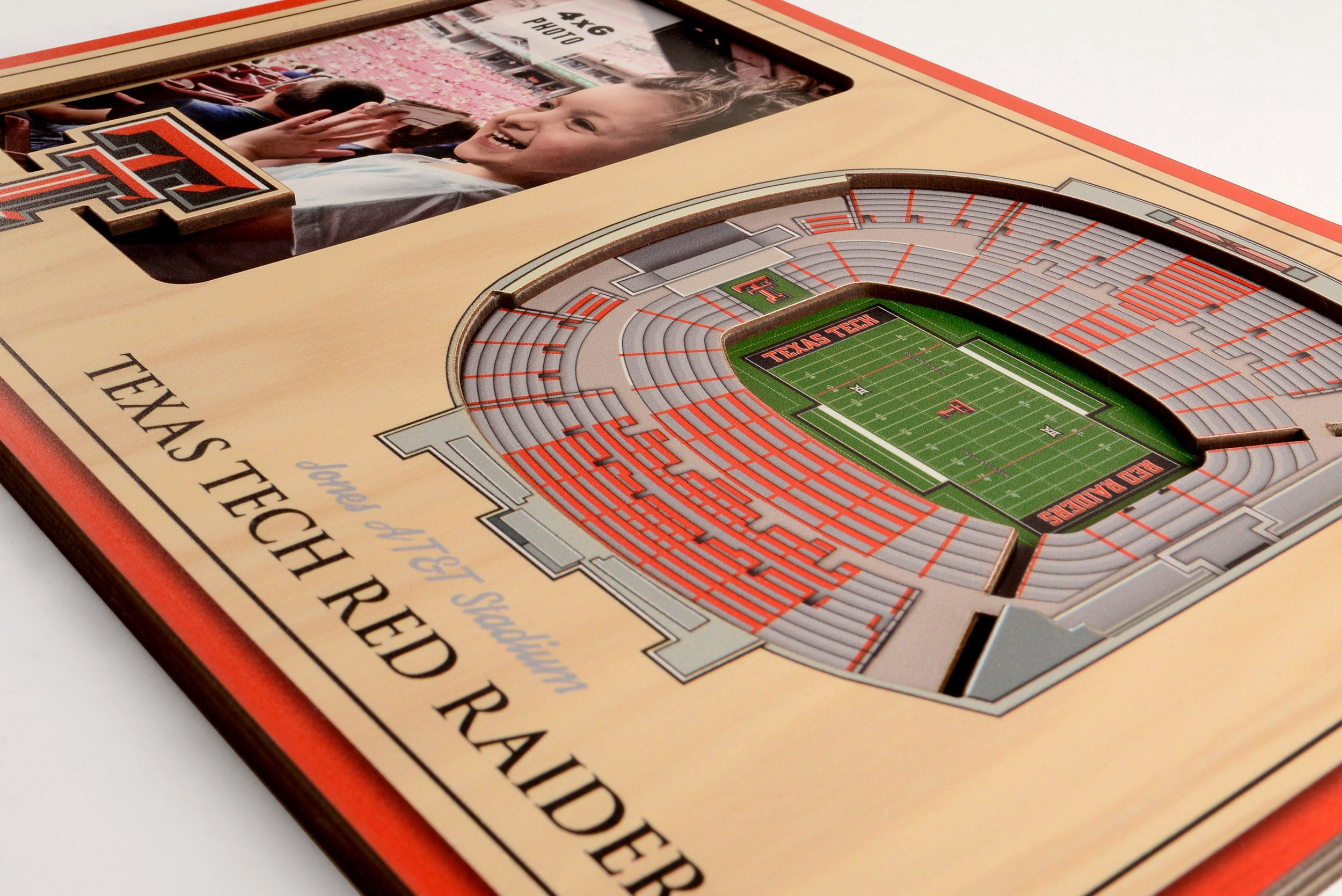 YouTheFan NCAA Texas Tech Red Raiders 3D StadiumView Picture Frame