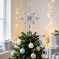 thumbnail image 4 of Christmas Star Tree Topper,Glitter Star Christmas Tree Topper,8-Pointed Star Tree Topper,Hollow Christmas Star Decoration,Xmas Tree Topper ,Star Tree Topper for Christmas Tree Decoration, 4 of 4