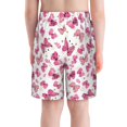 thumbnail image 3 of Cauagu Girl Butterfly Print Swim Trunks for Men,Youth Boys Swim Shorts Compression Liner Beach Shorts Boys' Swimming Shorts 7-20 Years Bathing Suit-Large, 3 of 7