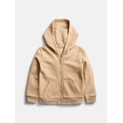 Wonder Nation Baby and Toddler Fleece Zip Up Hoodie, Sizes 0M-5T