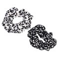 thumbnail image 1 of Miangastore 2pcs Leopard Scrunchie Elastic Hair Ties Durable Rubber for Girls Party Use, 1 of 8