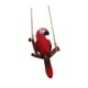thumbnail image 5 of Figura de loro de jardín colgante, estatua de pájaro para jardín, decoración, adorable micro paisaje Loro rojo, 5 of 9