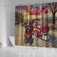thumbnail image 4 of Be My Valentine's Scottish Terrier Truck Full of Love Flower Balloon Shower Curtain Scottie Dog Lover Gifts Waterproof Bathroom Bathtub Curtain - 02029, 4 of 5