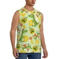 thumbnail image 2 of Easygdp Cartoon Dinosaurs Men's Breathable Tank Tops Sleeveless Sporty T Shirts for Basketball, Mountaineering, Bodybuilding -Large, 2 of 8
