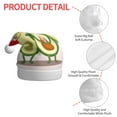 thumbnail image 4 of Haiem Avocado Lovers Wearing Umbrella Pattern Santa Hat Confortable Velvet Christmas Hat for Christmas Party Favors Fit for Adults Men Women, 4 of 6