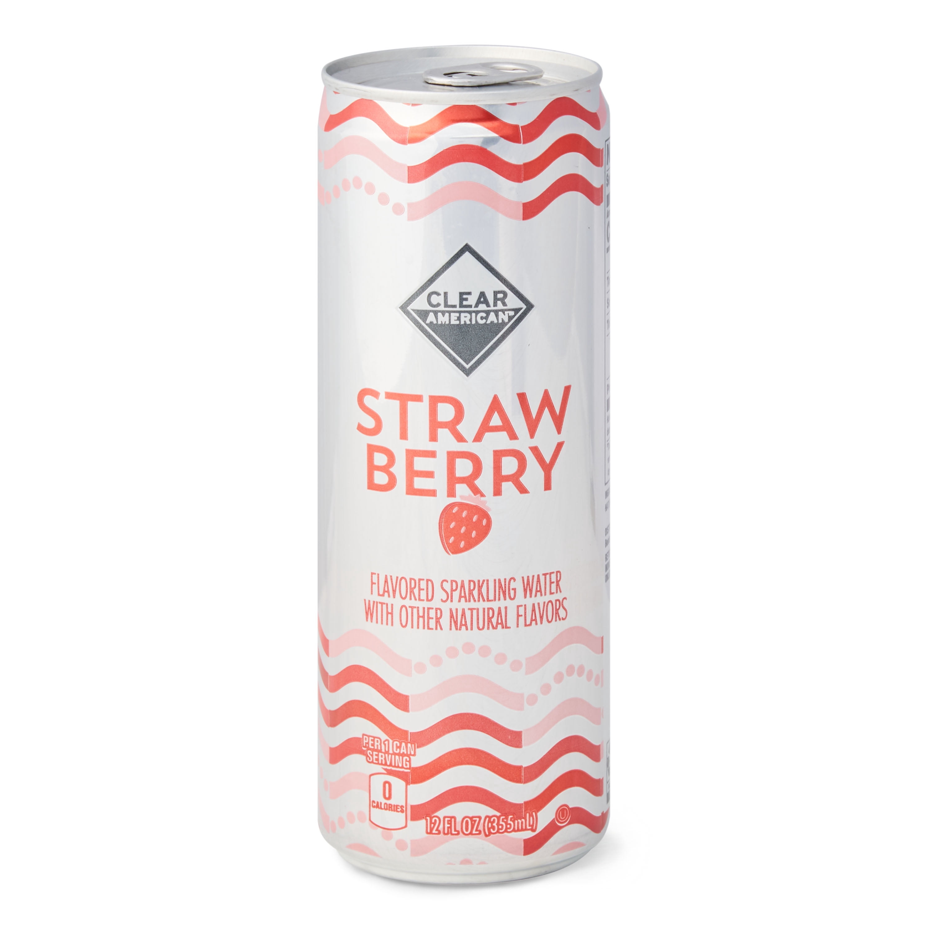 Clear American Strawberry Sparkling Water, 12 fl oz, 8 Count