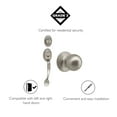 thumbnail image 5 of Design House Coventry Handleset with Ball Interior Knob and Single Cylinder Deadbolt, Satin Nickel, 5 of 16