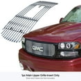 thumbnail image 3 of APS Premium Stainless Steel Chrome Polished Stainless Billet Grille Insert Compatible with GMC Sierra 1500HD 2500HD 3500 2001-2002 & Yukon XL 00-06 Logo Show Main Upper N19-C30756G, 3 of 7
