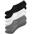 thumbnail image 2 of Everlast Men's Cushion Sweat-absorbent Breathable Soft Athletic No Show Socks with Anti-Slip Heel Grip (Mixed), 2 of 3