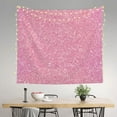 thumbnail image 2 of Pofeuu Glitter Pink Print Wall Tapestry Decoration Wall Hanging Tapestry 60 x 51 Inch, 2 of 6