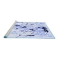 thumbnail image 2 of Ahgly Company Machine Washable Indoor Rectangle Solid Blue Modern Area Rugs, 5' x 7', 2 of 4