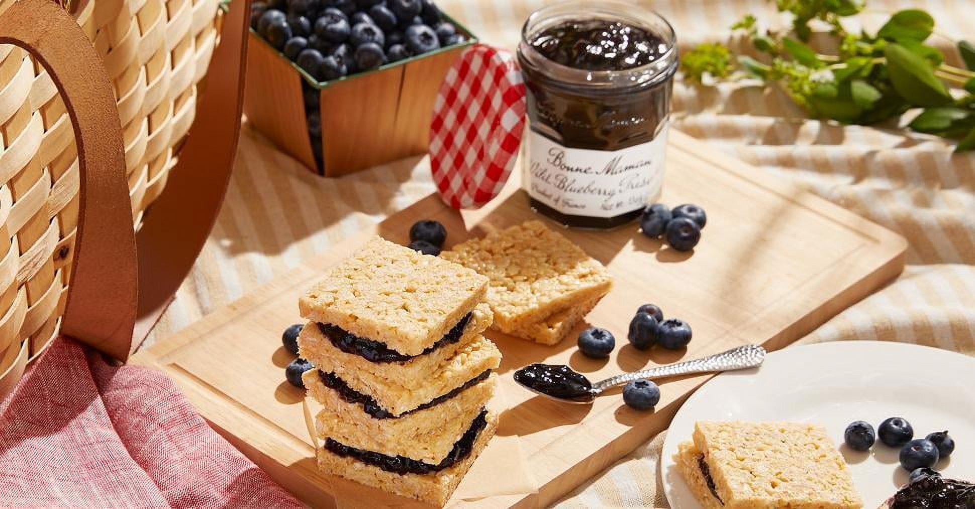 (6 pack) Bonne Maman Wild Blueberry Preserves, 13.0 OZ